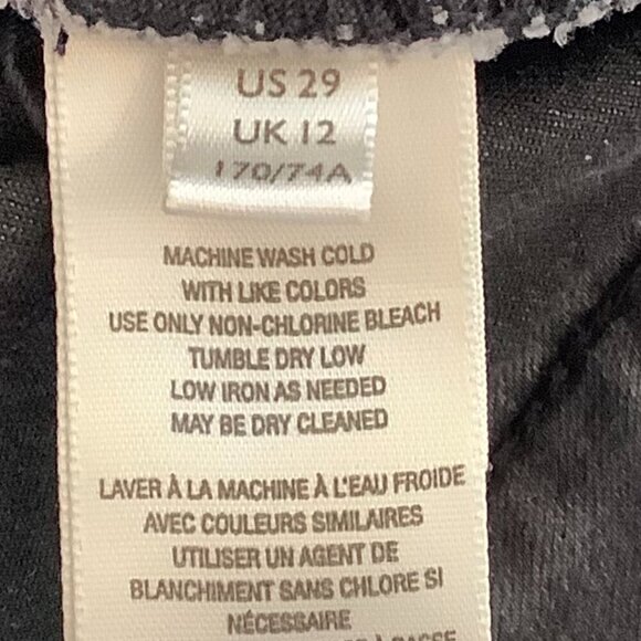 Free People 'We the Free' Just Float On black flare jeans 29 stretch - Picture 8 of 9